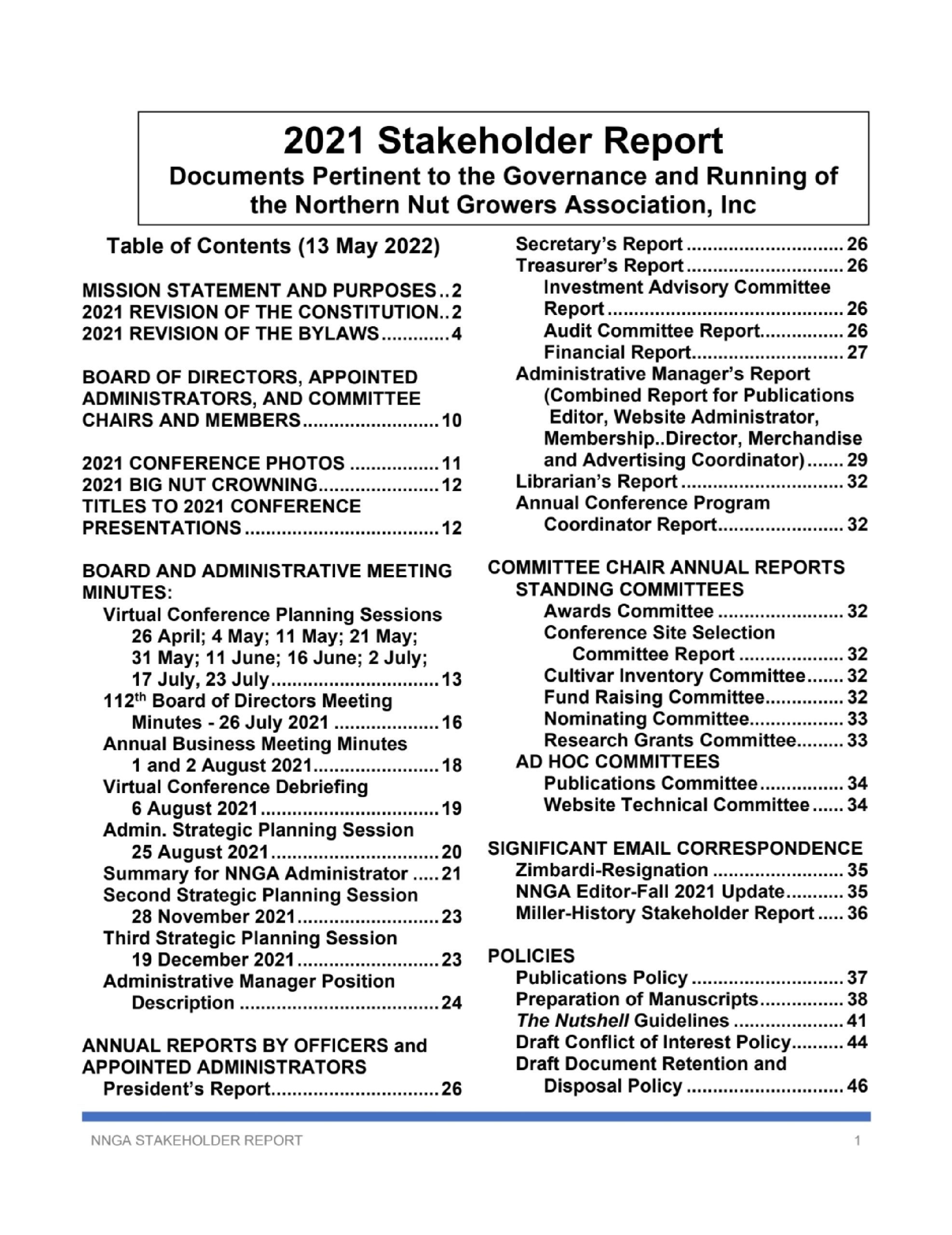 2021 Stakeholder Report