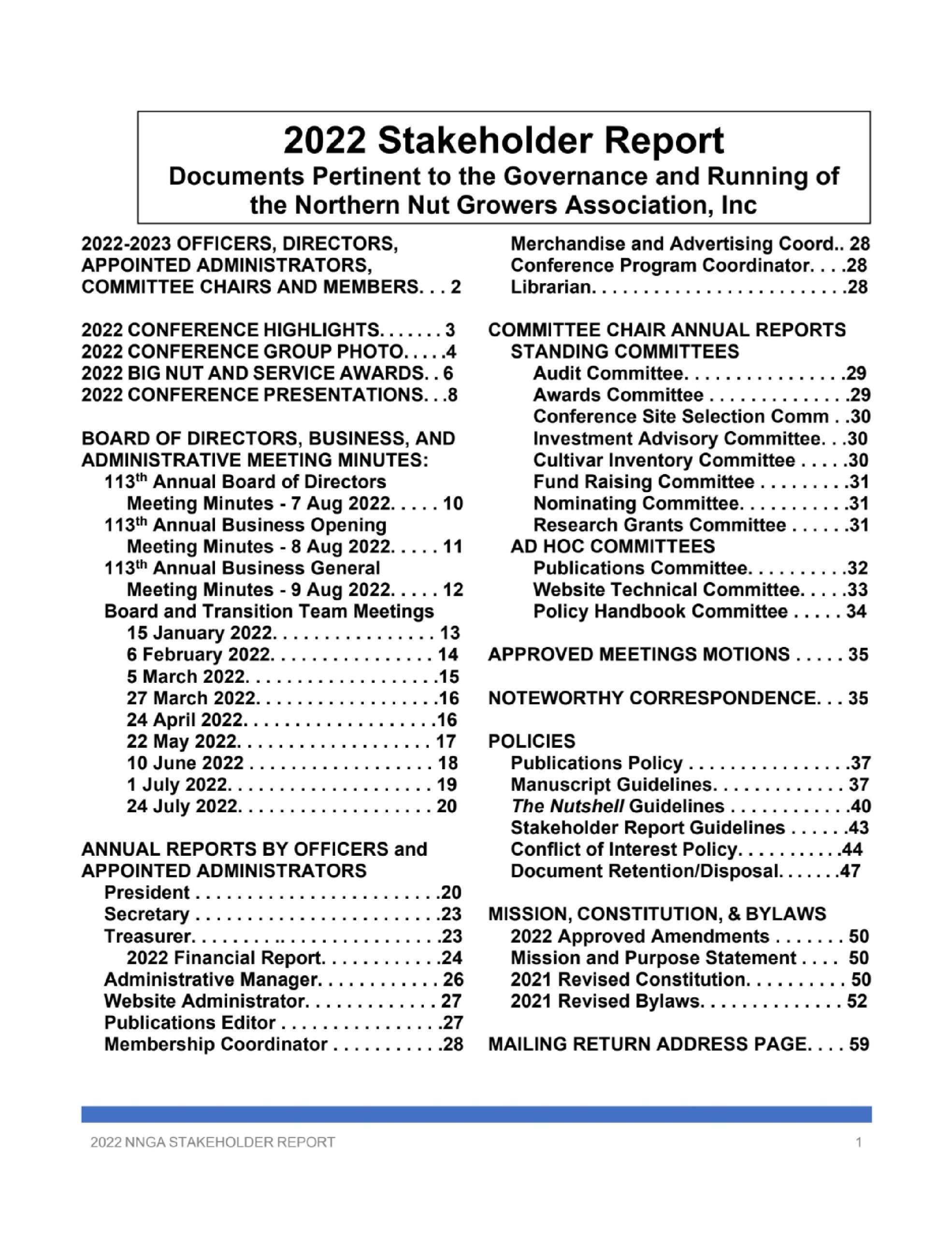 2022 Stakeholder Report